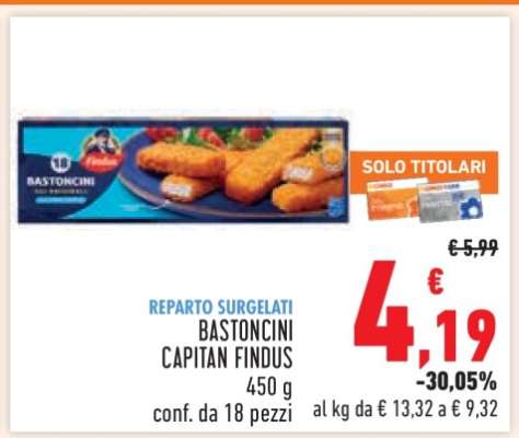 Bastoncini Capitan Findus