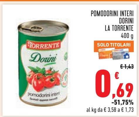 POMODORINI INTERI DORINI LA TORRENTE