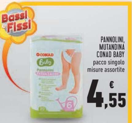 Pannolini, mutandina CONAD Baby