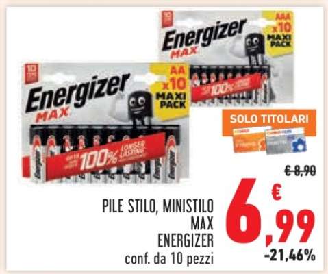 Pile Stilo, Ministilo Max Energizer