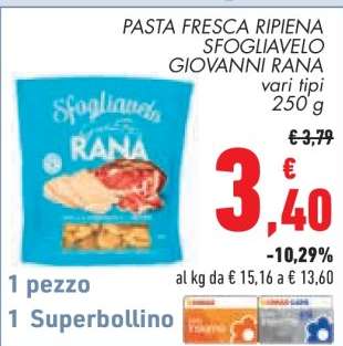 Pasta Fresca Ripiena Sfogliavelo Giovanni Rana