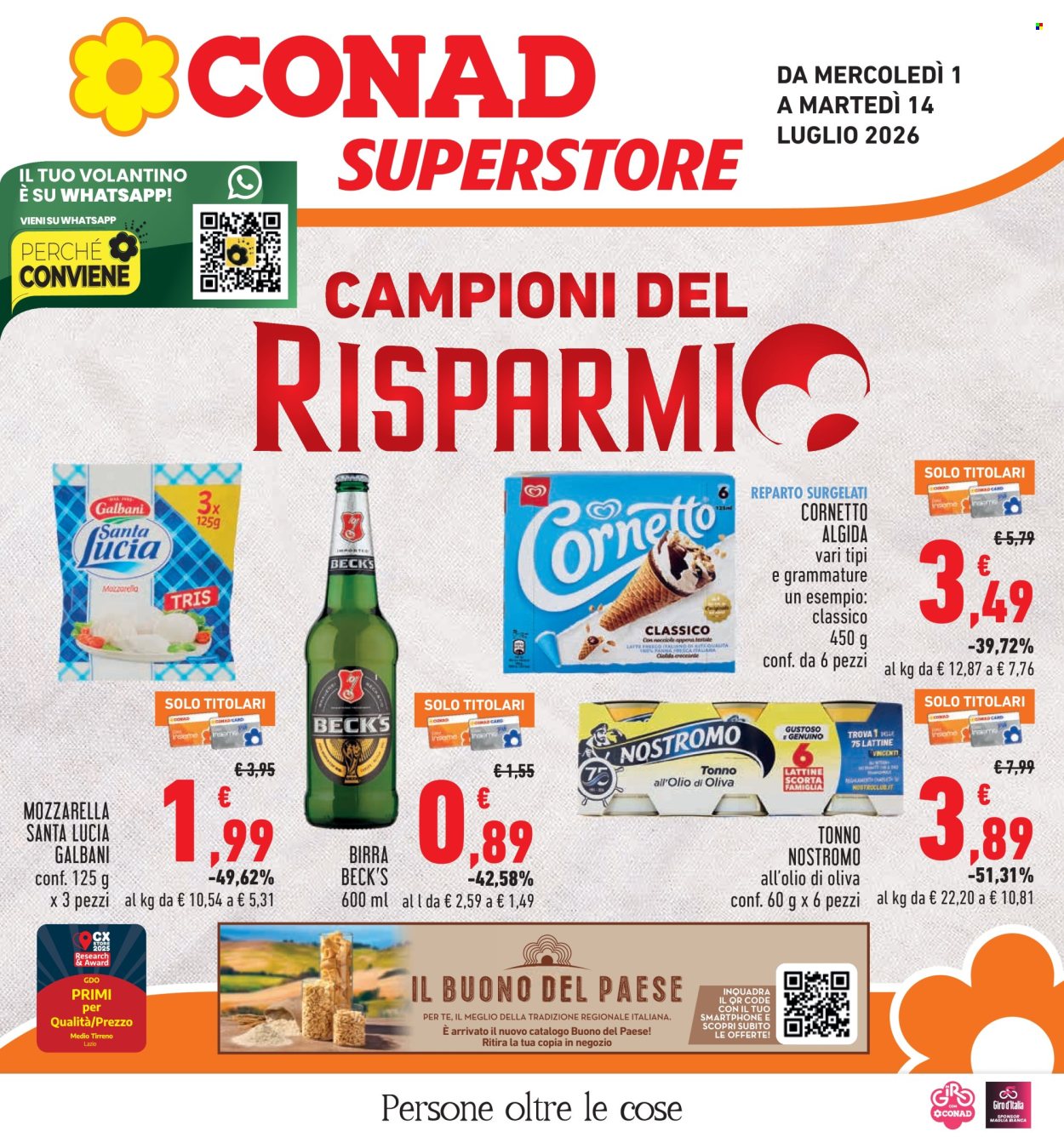 Volantino Conad - 1/7/2026 - 14/7/2026. Pagina 1