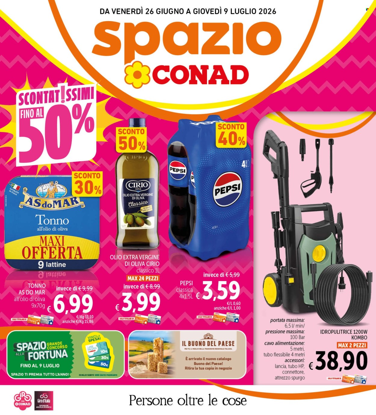 Volantino Spazio Conad - 26/6/2026 - 9/7/2026. Pagina 1