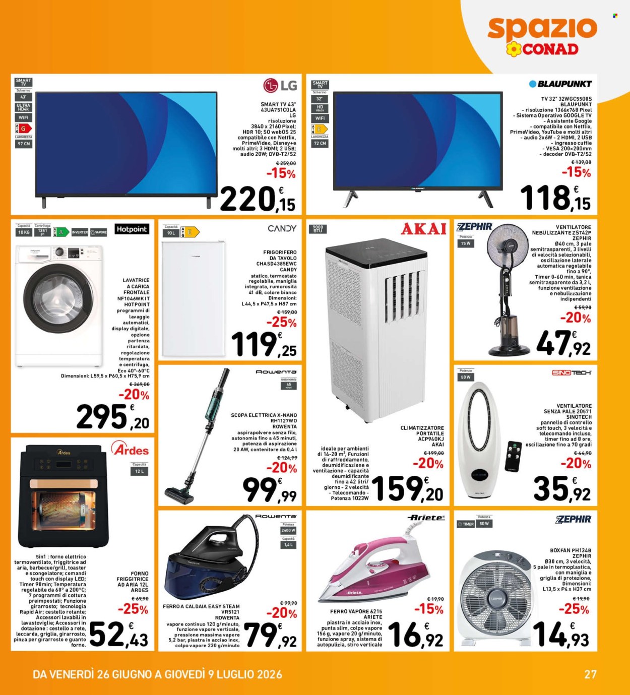 Volantino Spazio Conad - 26/6/2026 - 9/7/2026. Pagina 27