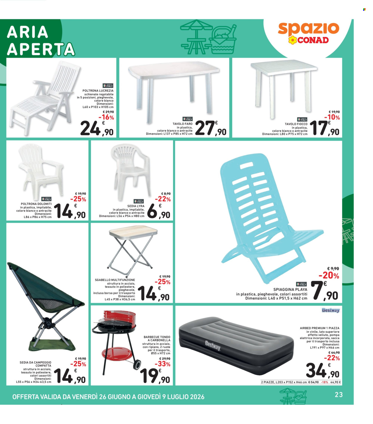 Volantino Spazio Conad - 26/6/2026 - 9/7/2026. Pagina 23