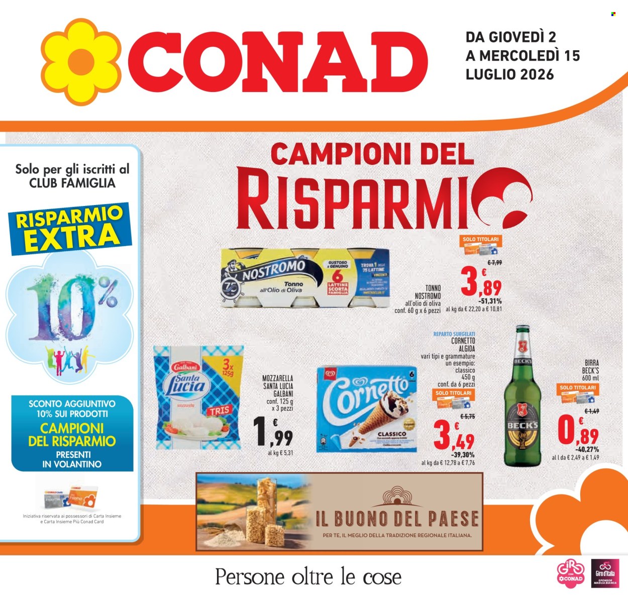 Volantino Conad - 2/7/2026 - 15/7/2026. Pagina 1
