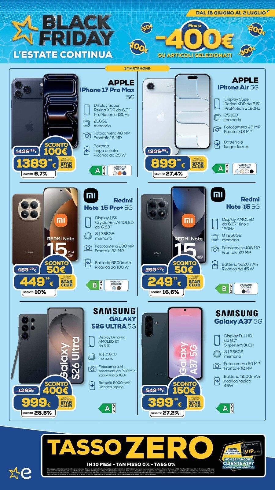 Volantino Euronics - 18/6/2026 - 2/7/2026. Pagina 4