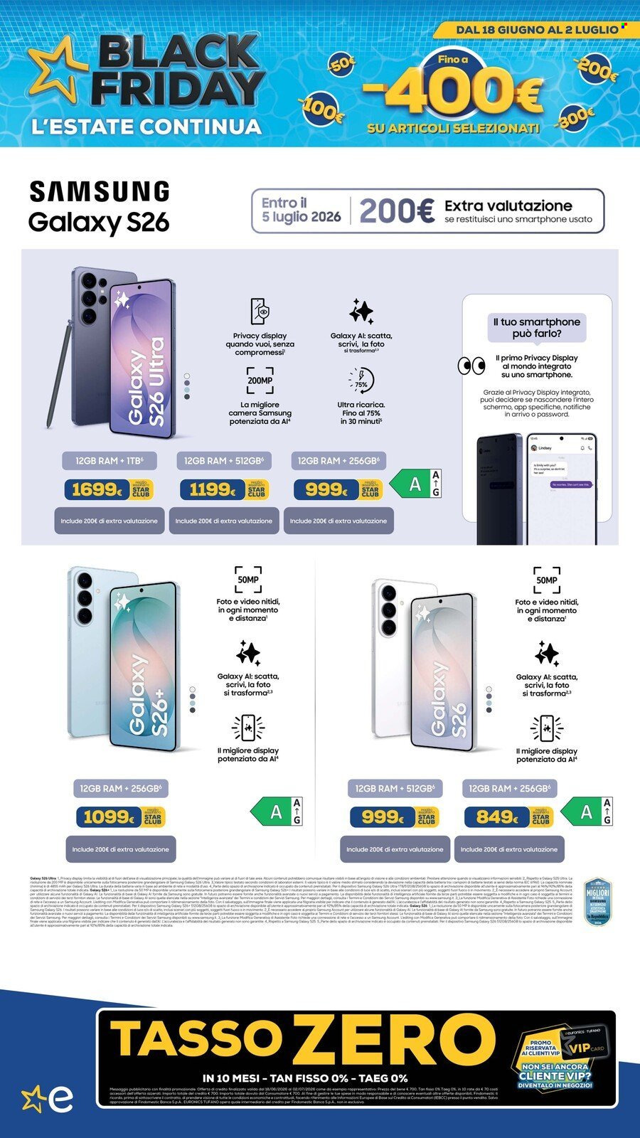 Volantino Euronics - 18/6/2026 - 2/7/2026. Pagina 6