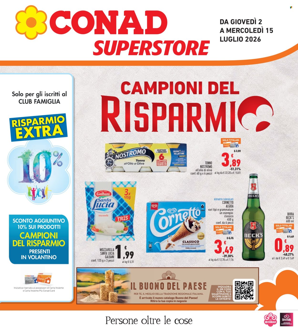 Volantino Conad - 2/7/2026 - 15/7/2026. Pagina 1