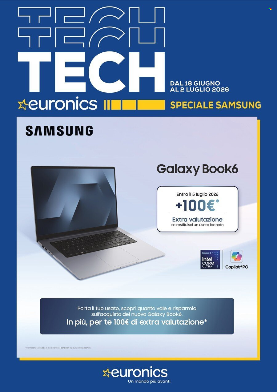 Volantino Euronics - 18/6/2026 - 2/7/2026. Pagina 1
