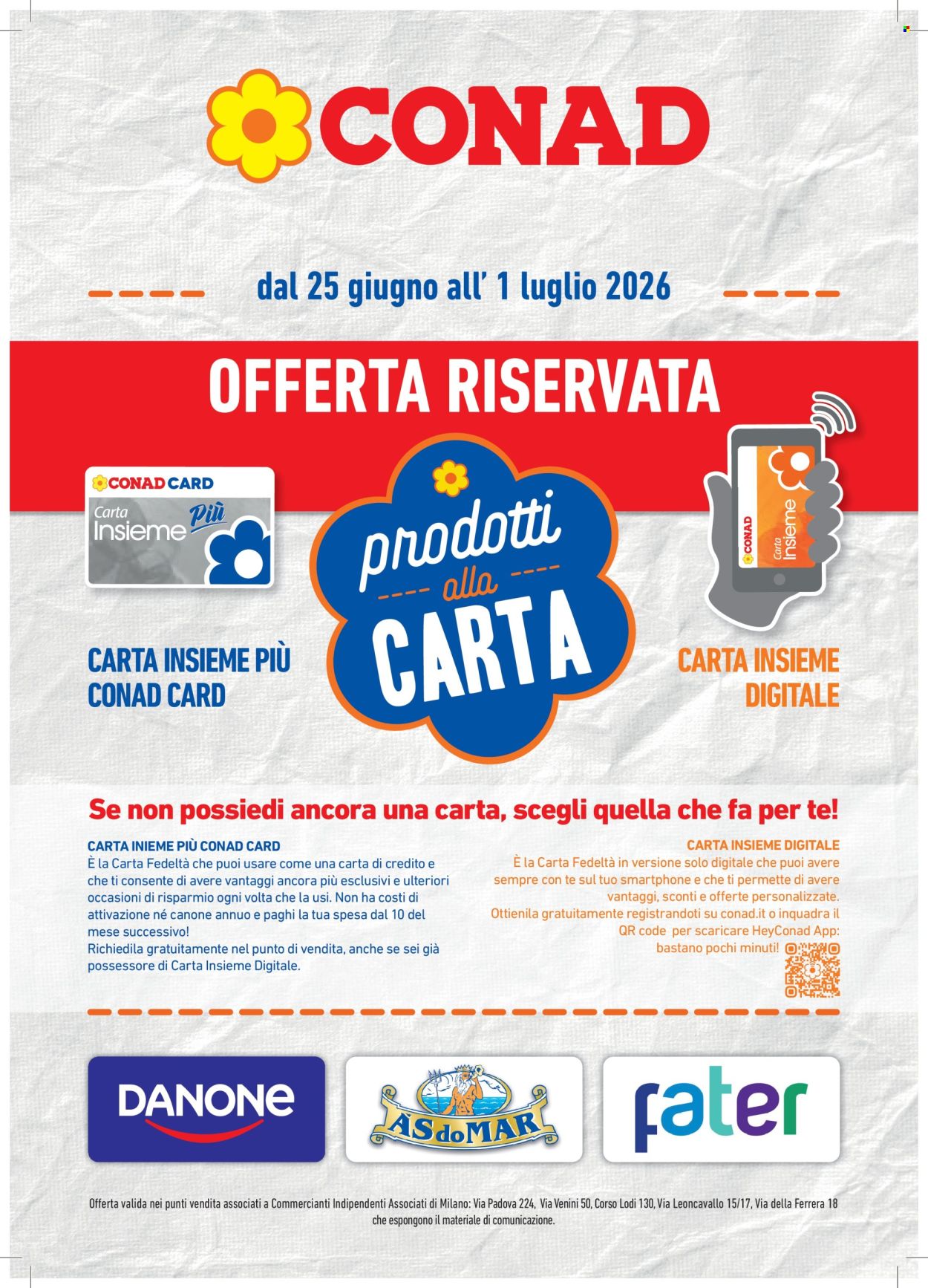 Volantino Conad - 25/6/2026 - 1/7/2026. Pagina 1