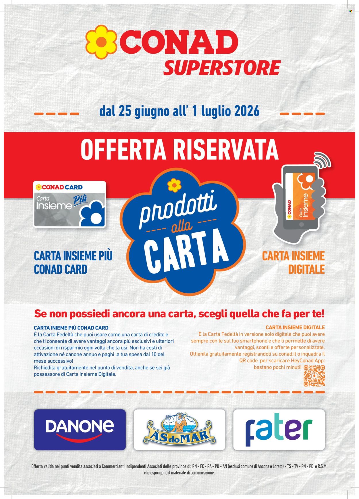 Volantino Conad Superstore - 25/6/2026 - 1/7/2026. Pagina 1