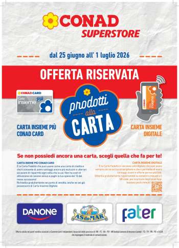 Volantino Conad Superstore - 25/6/2026 - 1/7/2026.
