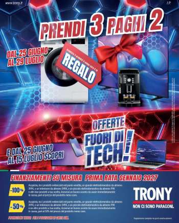 Volantino Trony - 25/6/2026 - 29/7/2026.