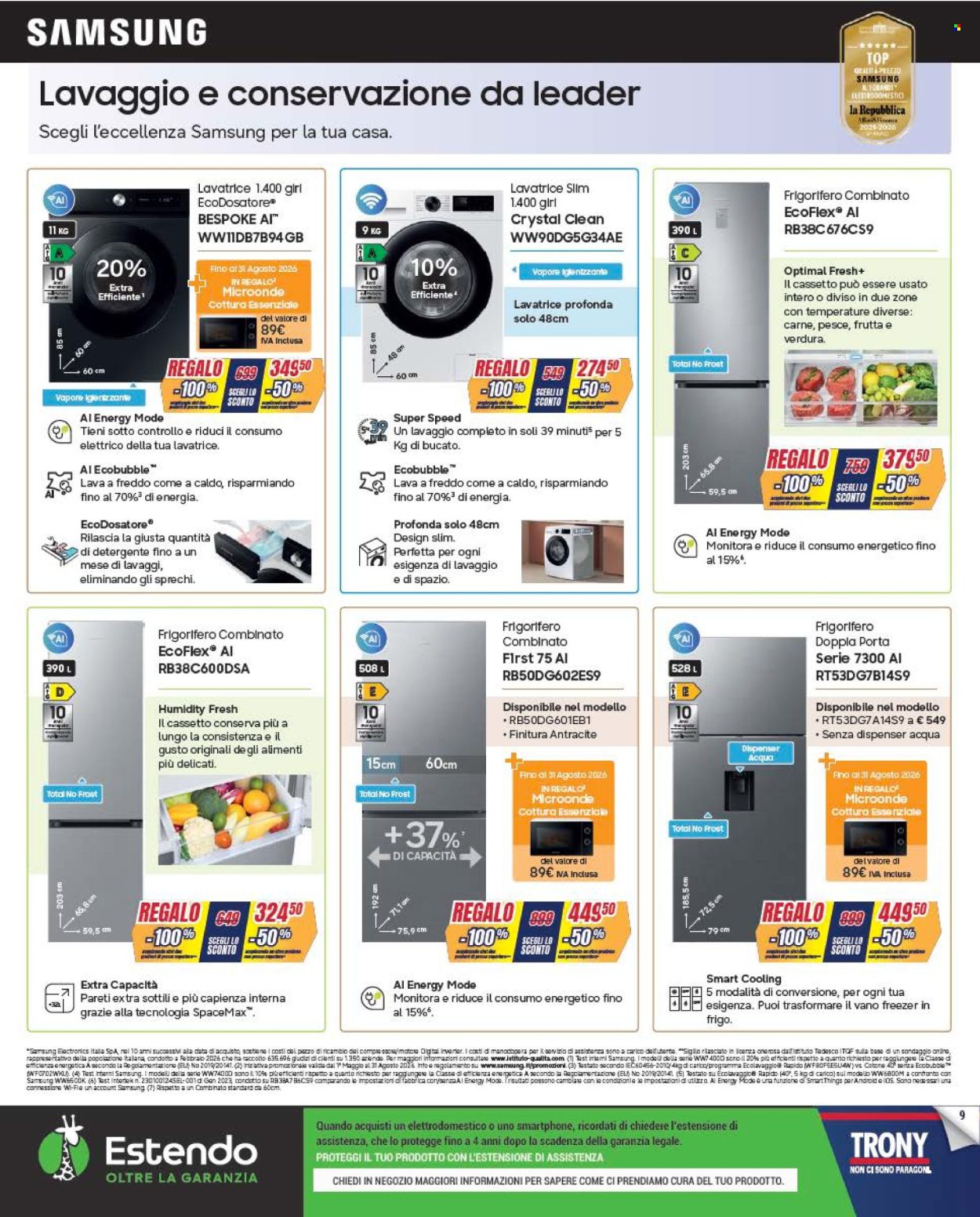 Volantino Trony - 25/6/2026 - 29/7/2026. Pagina 9