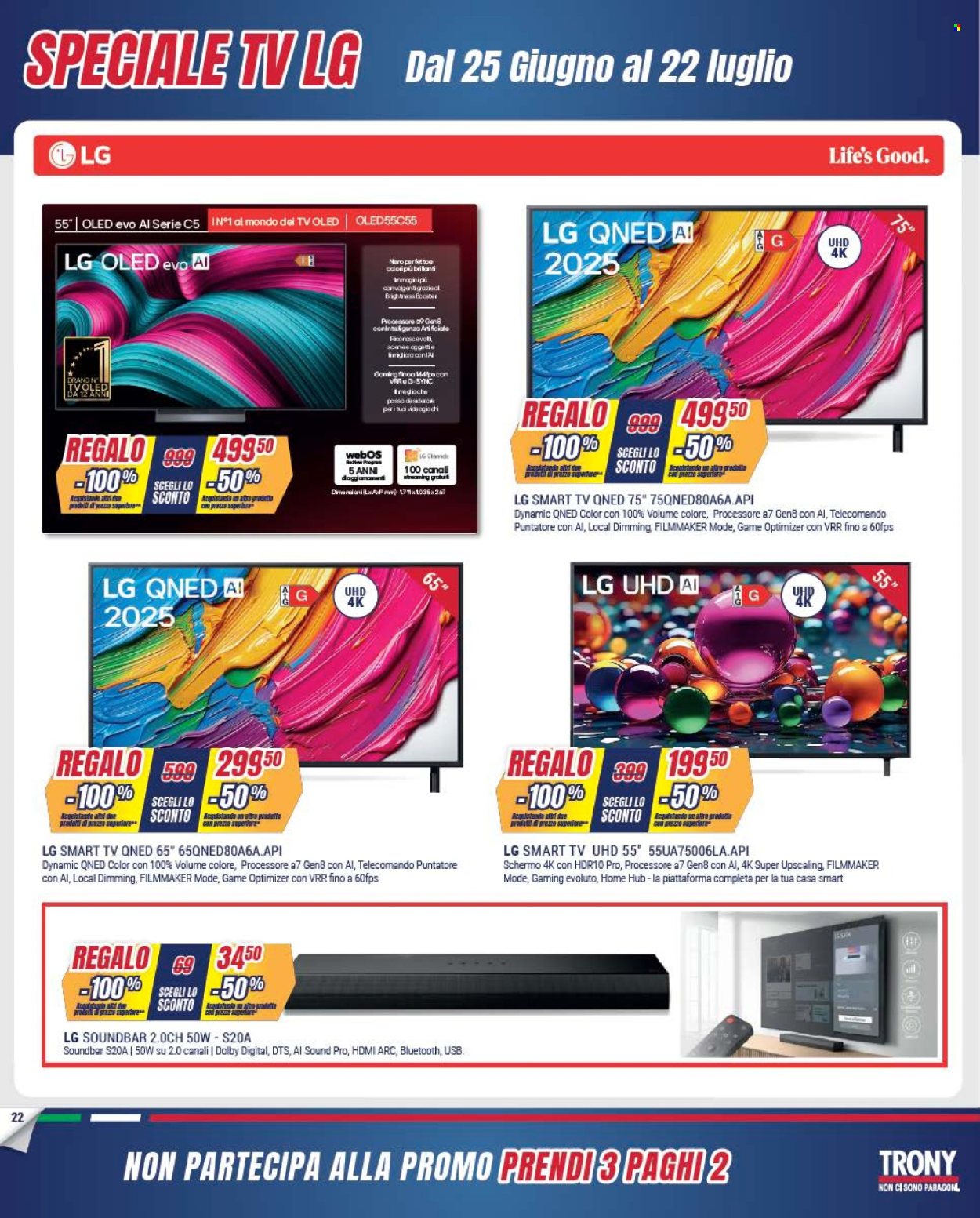 Volantino Trony - 25/6/2026 - 29/7/2026. Pagina 22