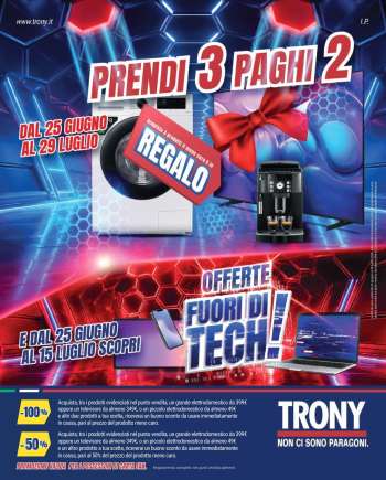Volantino Trony - 25/6/2026 - 29/7/2026.