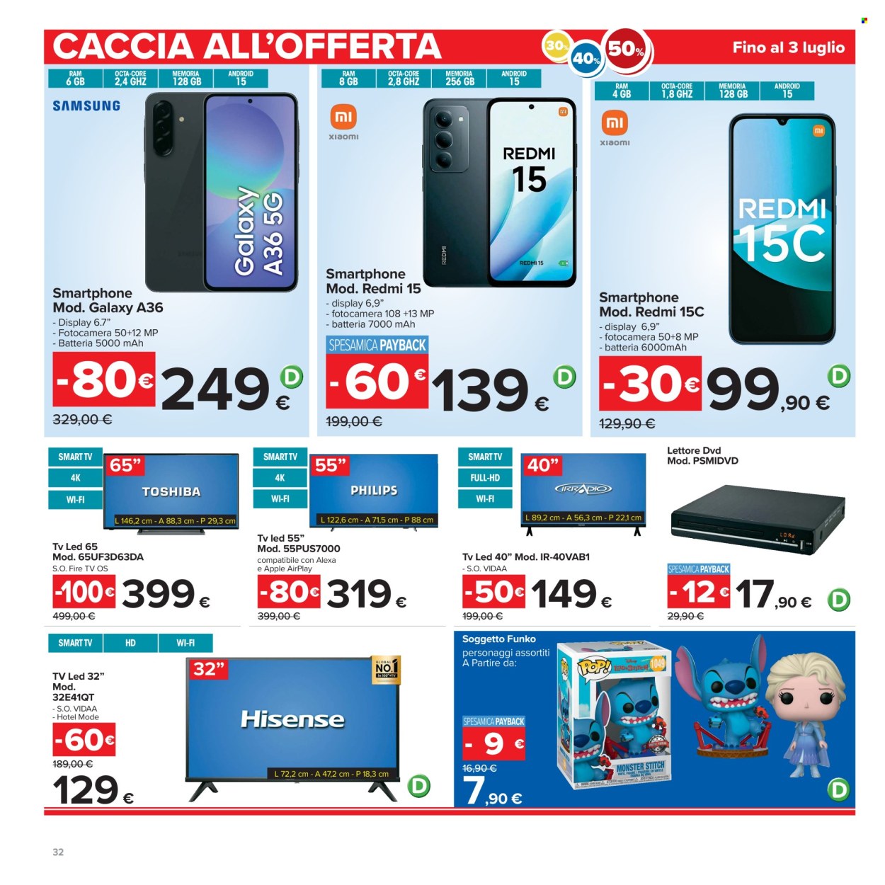 Volantino Carrefour - 30/6/2026 - 12/7/2026. Pagina 32