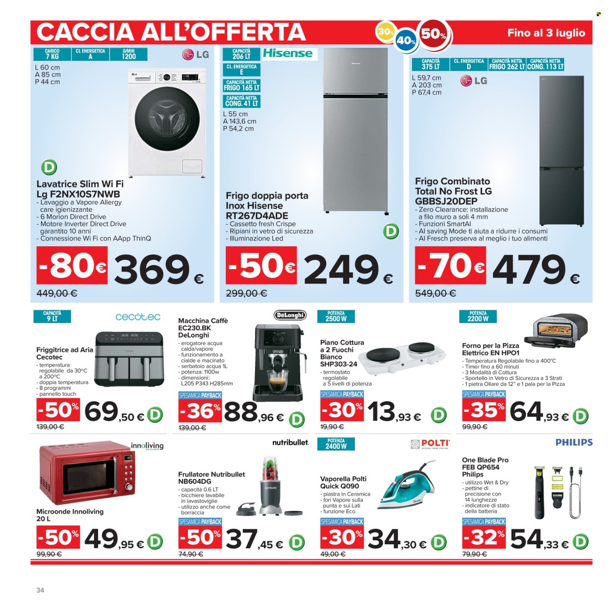 Volantino Carrefour - 30/6/2026 - 12/7/2026. Pagina 34