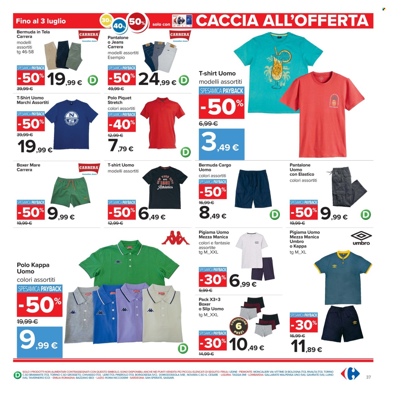 Volantino Carrefour - 30/6/2026 - 12/7/2026. Pagina 37