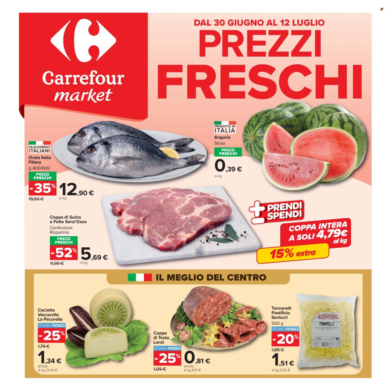 Volantino Carrefour - 30/6/2026 - 12/7/2026. Pagina 1