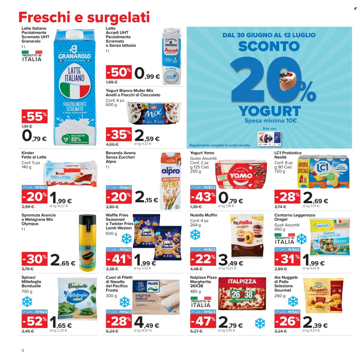 Volantino Carrefour - 30/6/2026 - 12/7/2026. Pagina 8