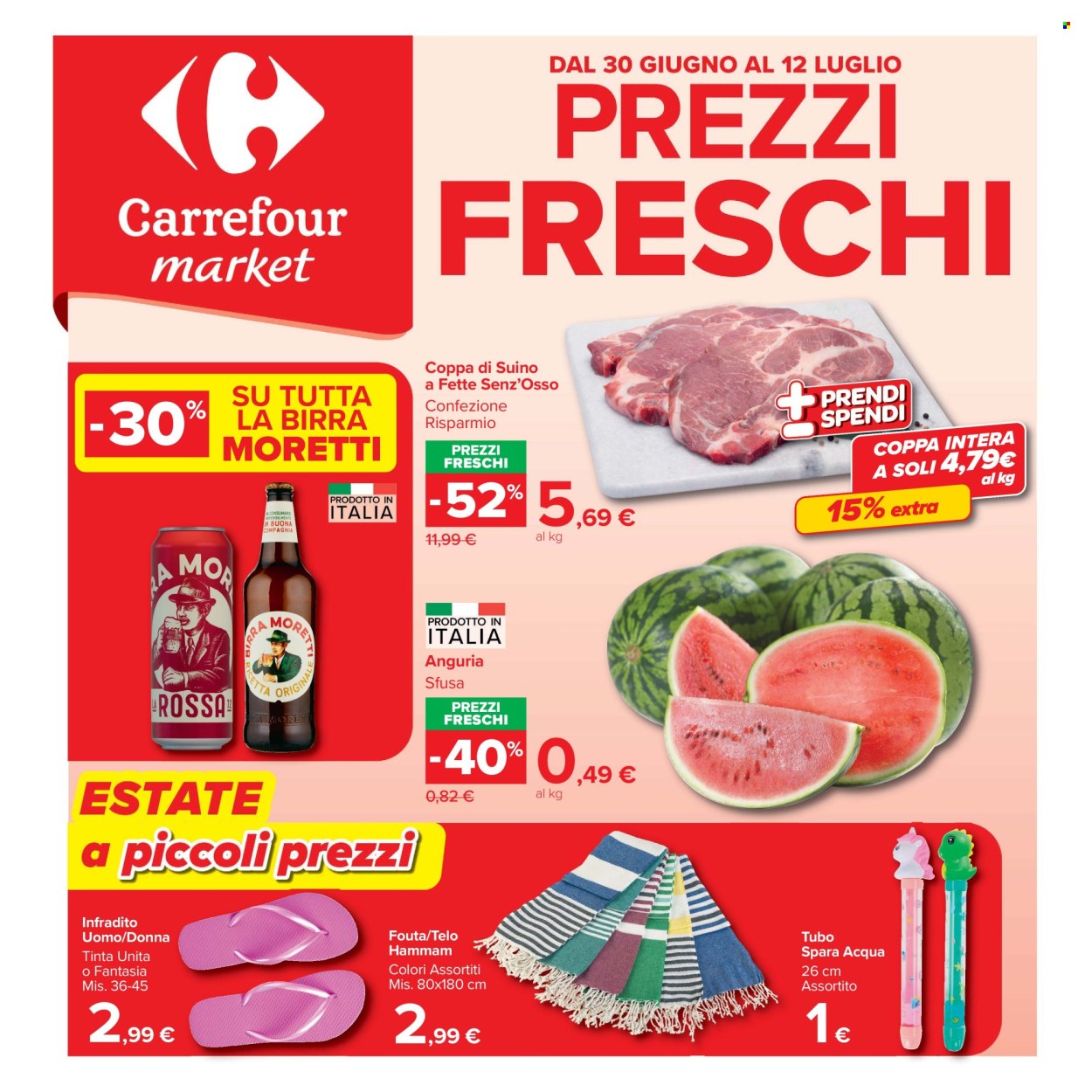 Volantino Carrefour - 30/6/2026 - 12/7/2026. Pagina 1