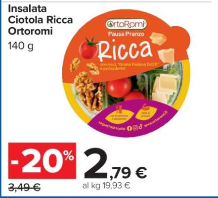 Insalata Ciotola Ricca Ortoromi