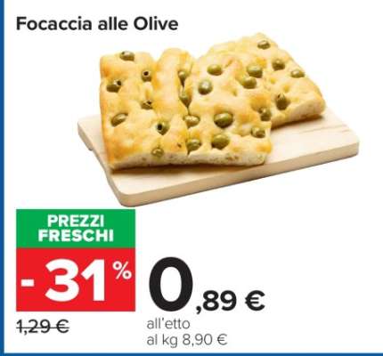Focaccia alle Olive