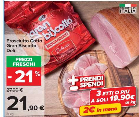 Prosciutto Cotto Gran Biscotto Delì