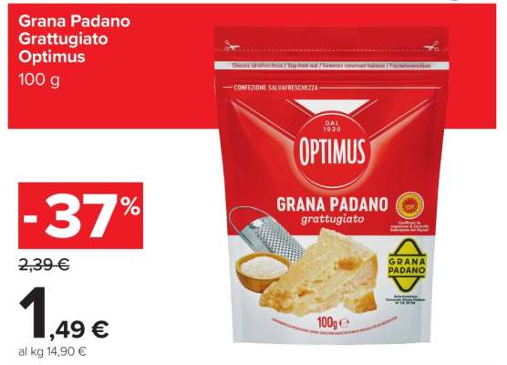 Grana Padano Grattugiato Optimus