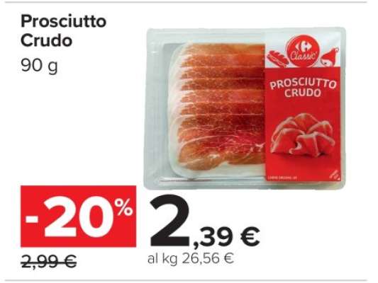Prosciutto crudo