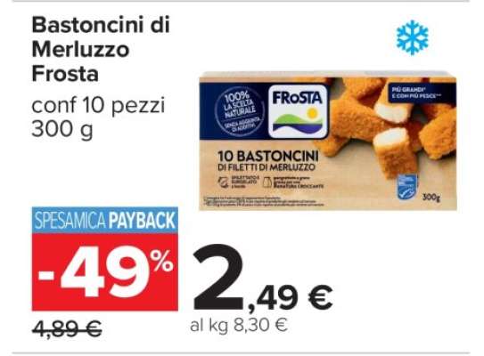 BASTONCINI DI MERLUZZO FROSTA