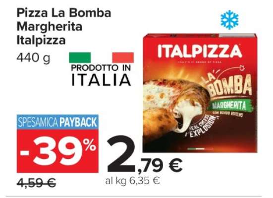 PIZZA LA BOMBA MARGHERITA ITALPIZZA