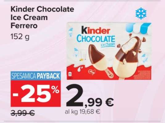 Kinder Chocolate Ice Cream Ferrero