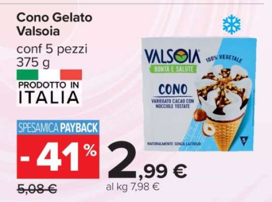 Cono Gelato Valsoia