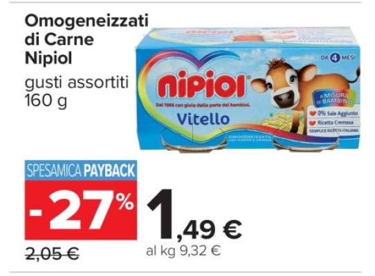 OMOGENEIZZATI DI CARNE NIPIOL