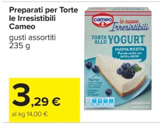 Preparati per Torte le Irresistibili Cameo