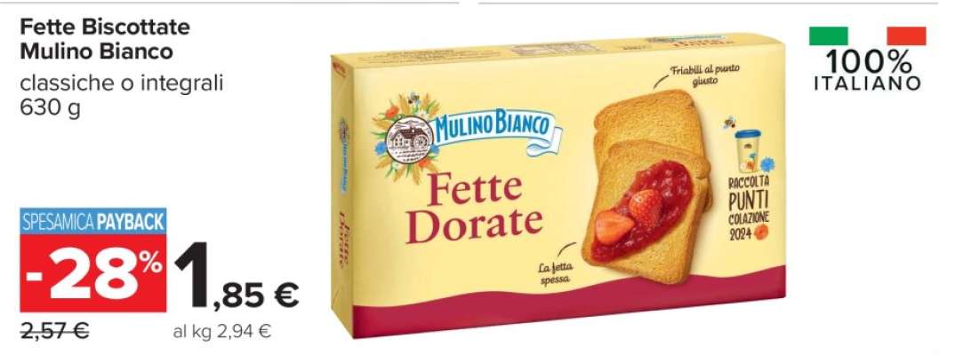 Fette Biscottate Mulino Bianco