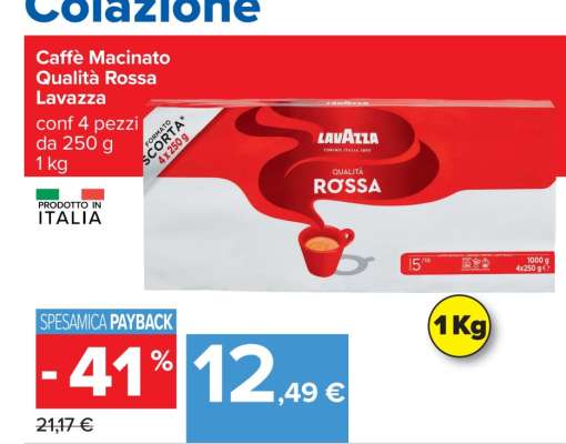 Caffè Macinato Qualità Rossa Lavazza