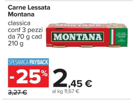 Carne Lessata Montana