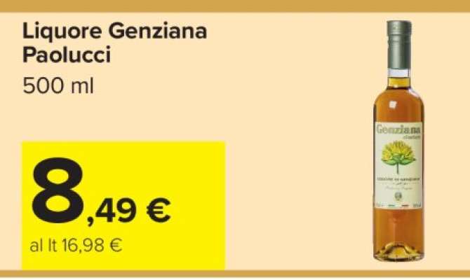 Liquore Genziana Paolucci