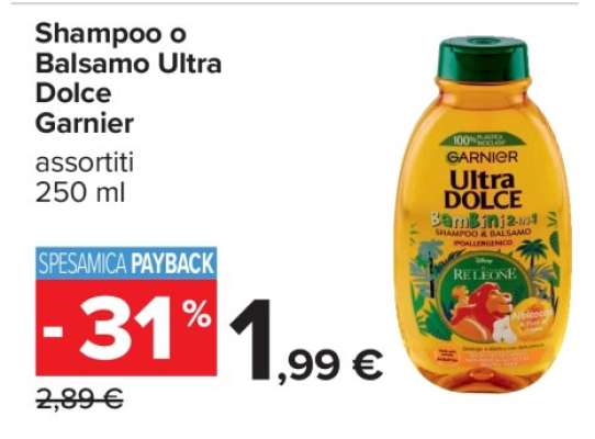 Shampoo o Balsamo Ultra Dolce Garnier