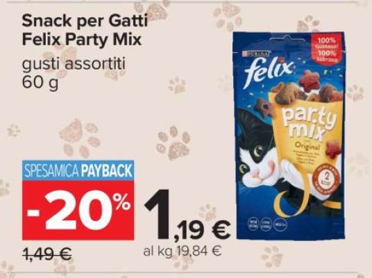 Snack per Gatti Felix Party Mix