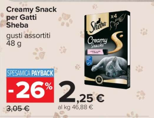 Sheba Creamy Snack per Gatti