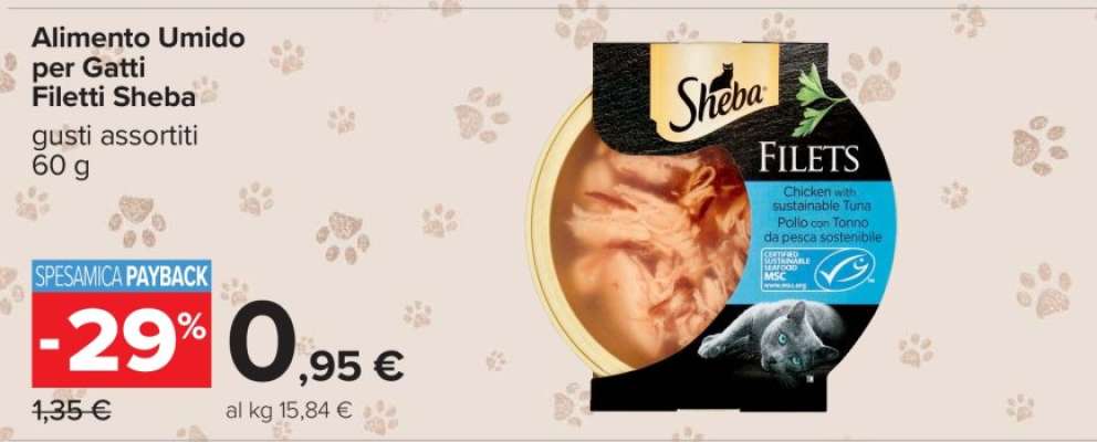 Alimento Umido per Gatti Filetti Sheba