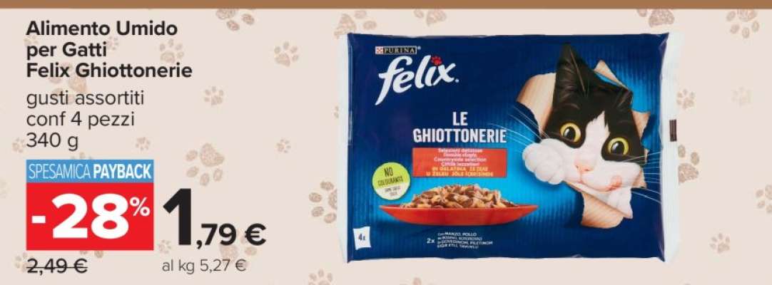 Alimento Umido per Gatti Felix Ghiottonerie