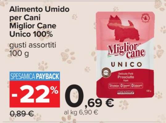 Alimento Umido per Cani Miglior Cane Unico 100%
