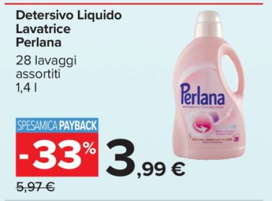 Detersivo Liquido Lavatrice Perlana
