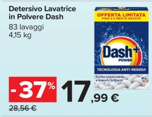 Detersivo Lavatrice in Polvere Dash